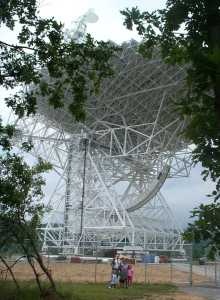 the Greenbank radio telescope